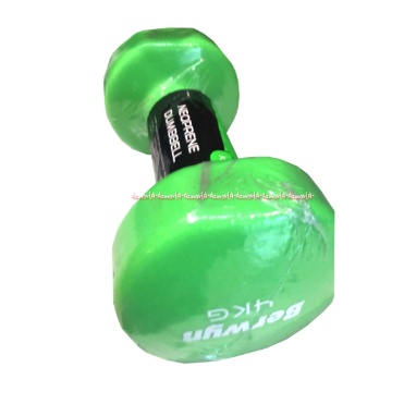 Berwyn Dumbbell Neoprene 4kg Peralatan Olahraga Barbel Hijau 4 kg Dumbel Berwin Green Barbell Warna Hijau Latihan Beban