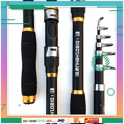 (BISA COD) FTIHSHP GHOTDA Joran Pancing Portable Carbon Fiber - CF3000