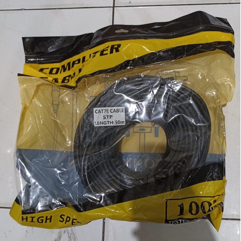 SKU-1212 KABEL LAN 50M CAT 7 / UTP 50 METER PABRIKAN CAT7 / NETWORKING