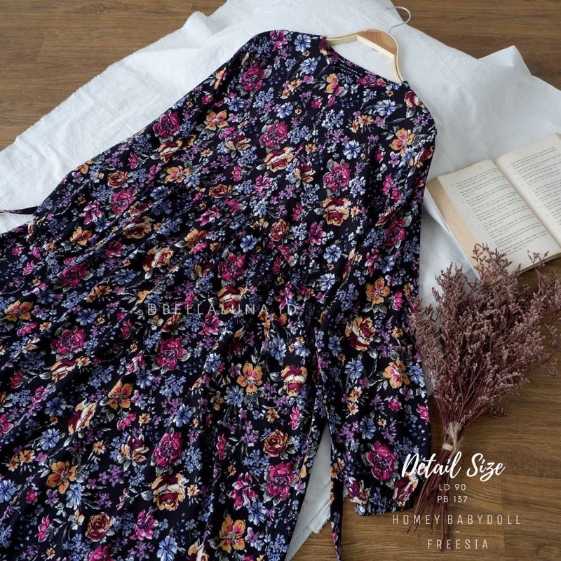 Gamis Homey Babydoll by Bellaluna.id