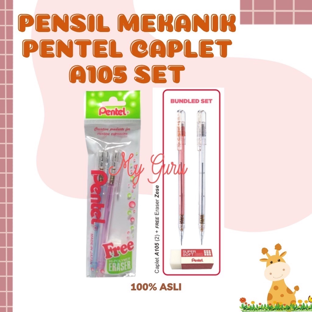 

[SET] PENSIL / MEKANIK PENTEL CAPLET A-105