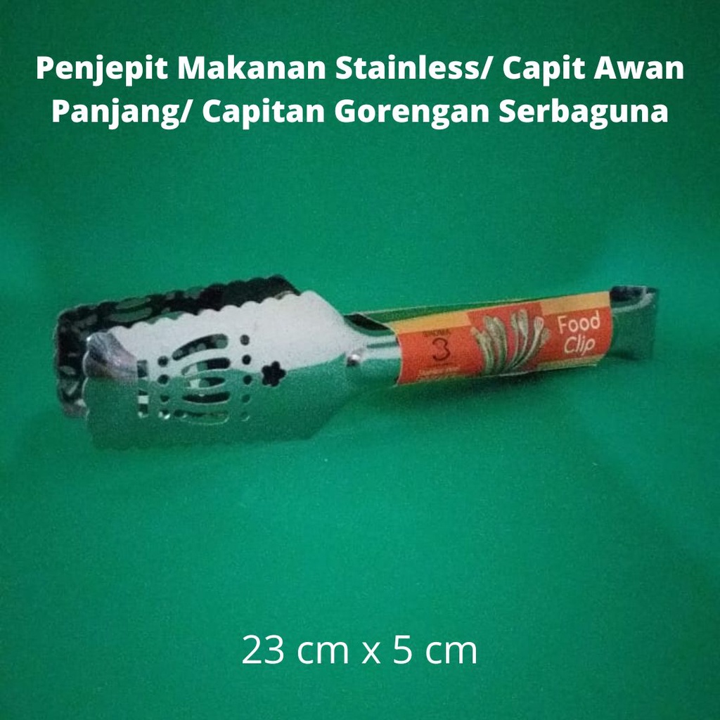 Penjepit Makanan Stainless/Capit Awan Panjang/Capitan Gorengan