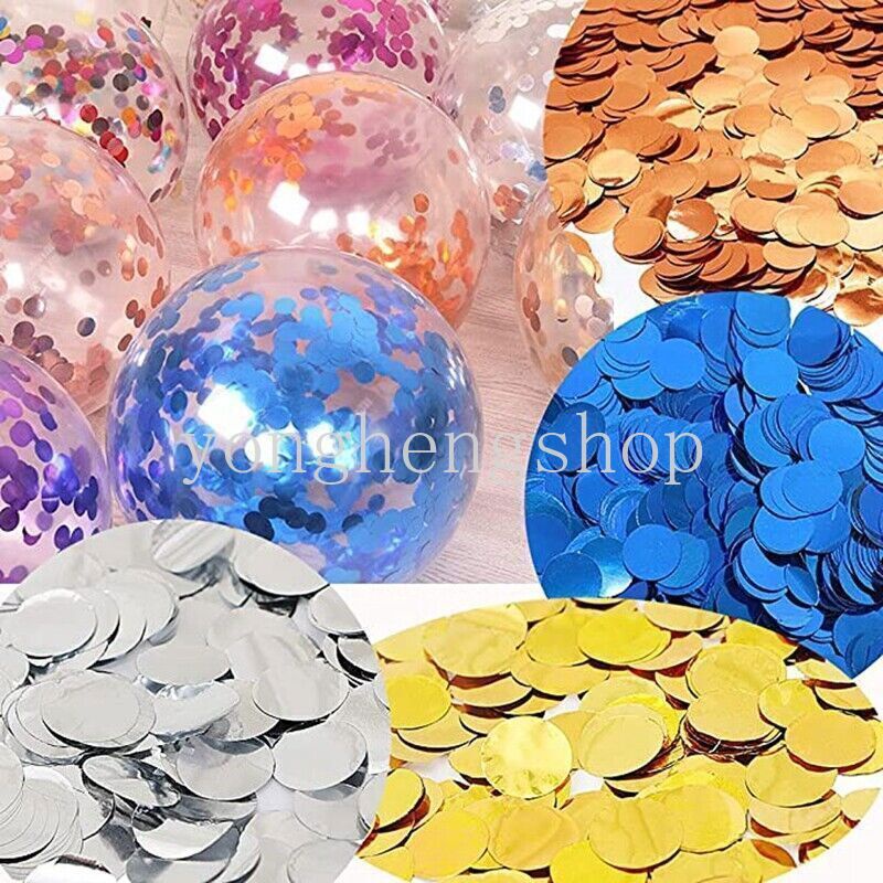 20g / Kantong Balon Confetti Sequin Bulat 1.5cm Untuk Dekorasi Pesta Ulang Tahun / Pernikahan Bobo