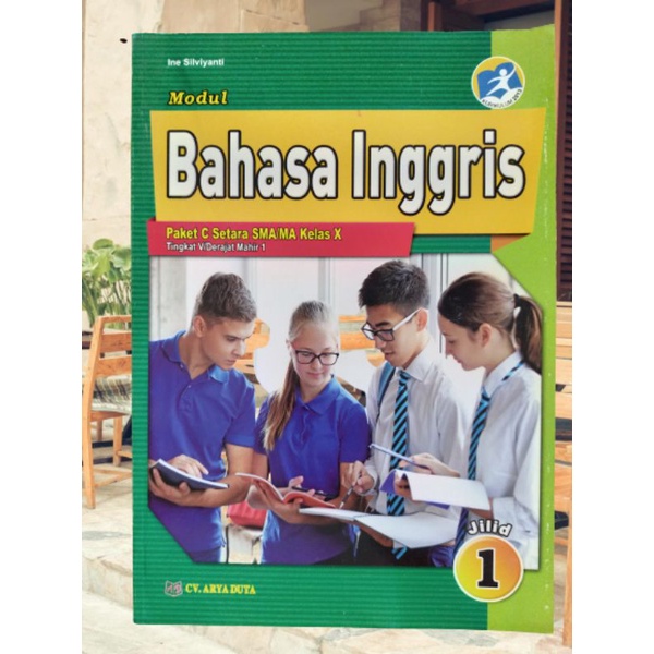 ORI satu paket buku modul paket C setara sma jilid 1 untuk kelas 10 penerbit Arya duta