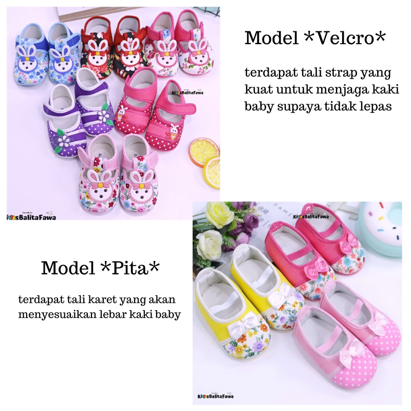 Prewalker Acha Baby Perempuan / Sepatu Premium Bayi Baru Lahir Pre Walker Murah Cewek Import ZR Vedia