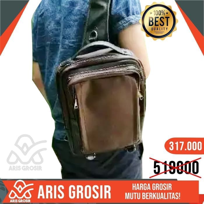 Tas Selempang/Tas selempang cowok kulit SHIYA ARROW ORIGINAL  X97