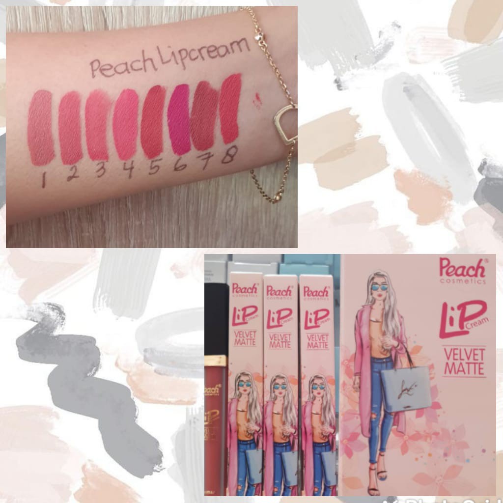 ✿ MADAME ✿ PEACH COSMETIC LIPCREAM VELVET MATTE - LIP CREAM MATTE ORIGINAL