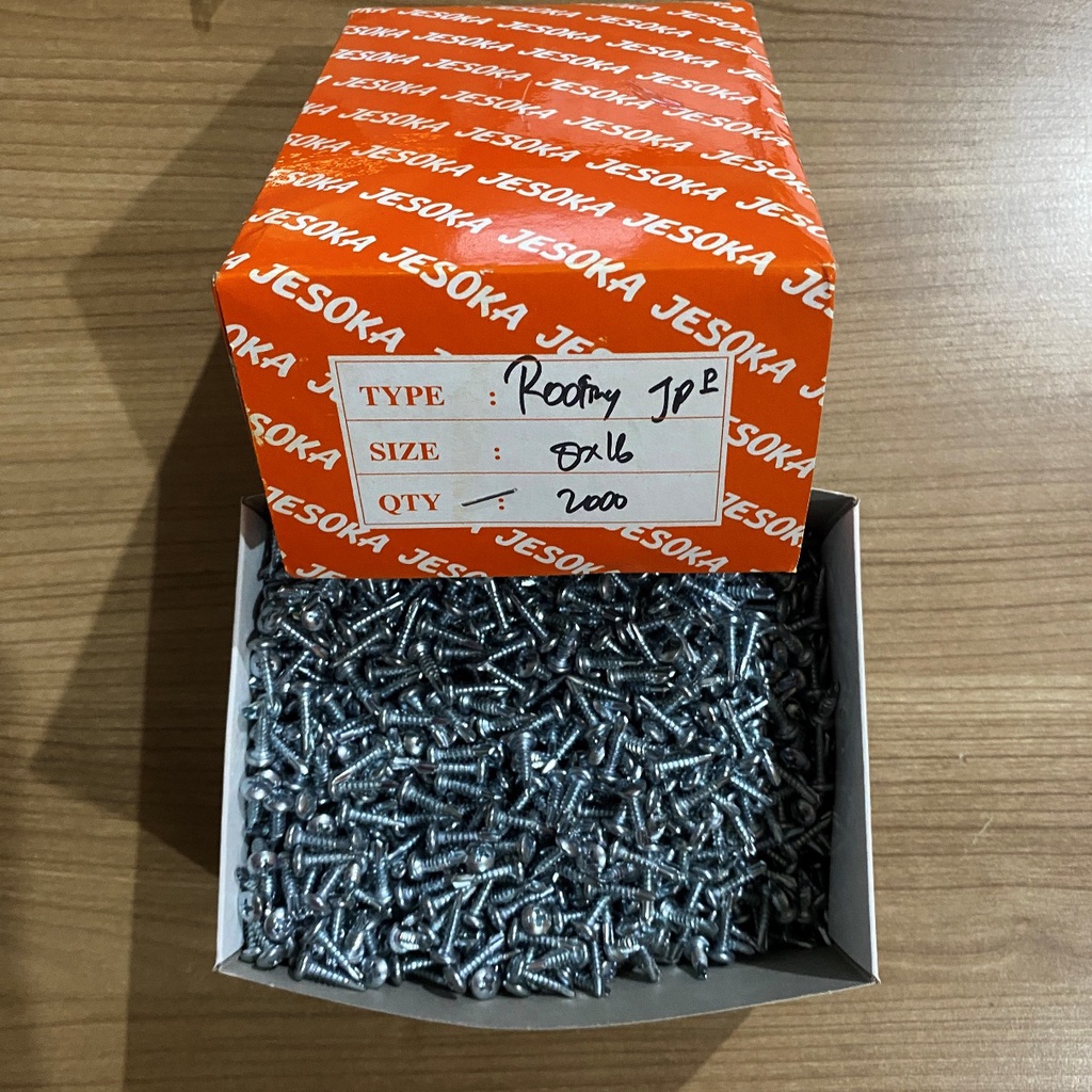 Sekrup Roofing Kepala Bulat Pan Head Drill Screw 8 x 5/8 PAB 8 x 16