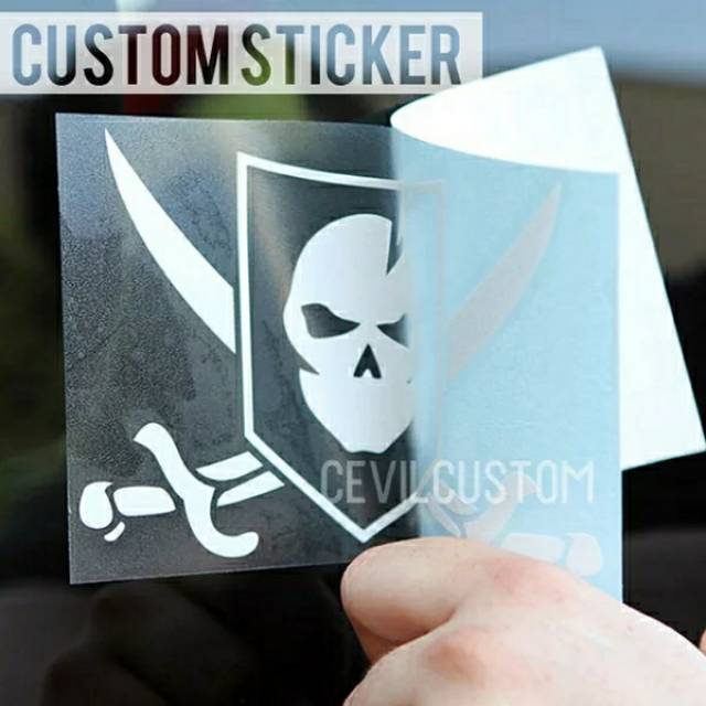 Stiker cutting custom gambar sendiri / custom sticker decal-1