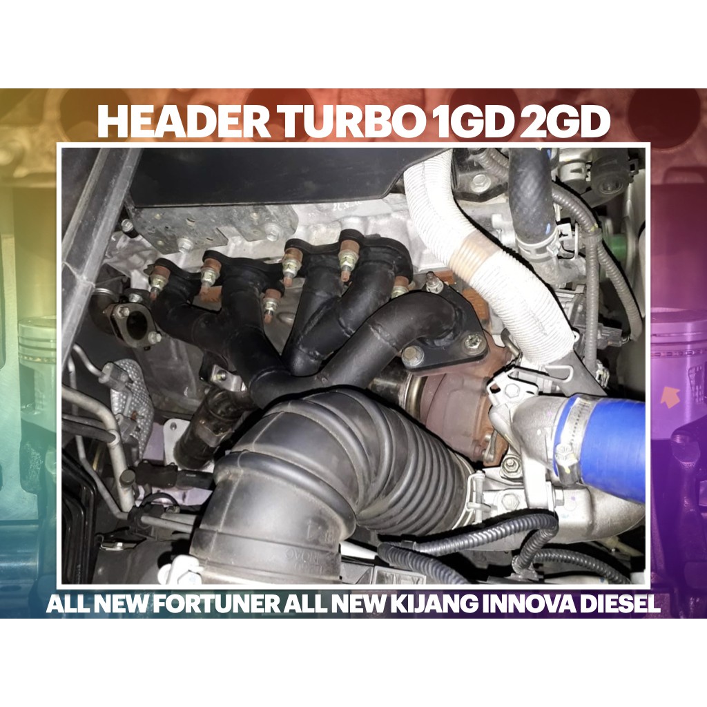 Header Fortuner Innova Reborn Diesel Turbo 1GD 2GD 2016 up