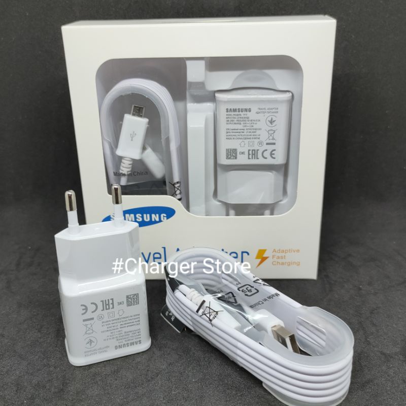 Charger Samsung Fast Charging Micro USB Batok Samsung Ukir Dan Plus Tulang Kabel