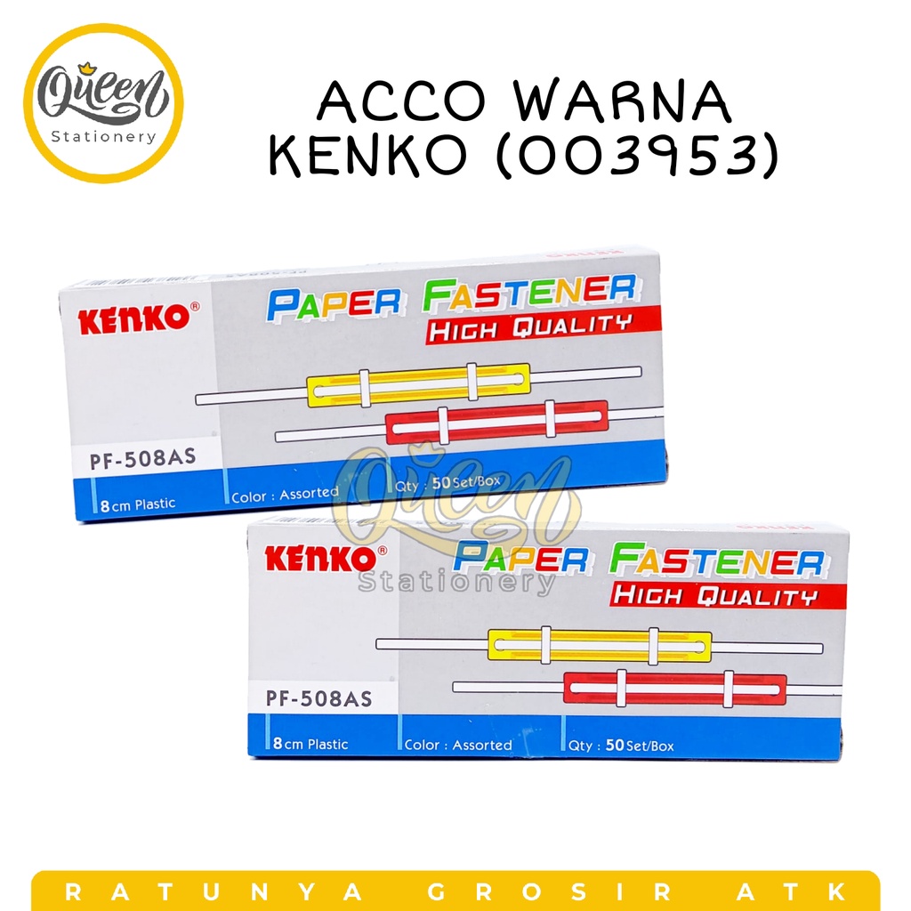 

ACCO WARNA KENKO / PAPER FASTENER / PENJEPIT KERTAS (003953)