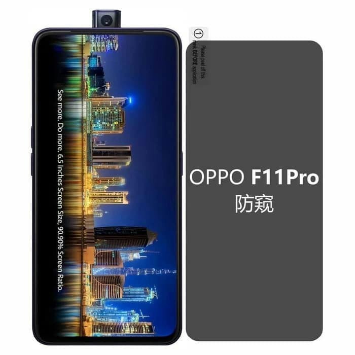 TEMPERED GLASS SPY PRIVACY OPPO F11 / F11 PRO PREMIUM MATTE GLASS