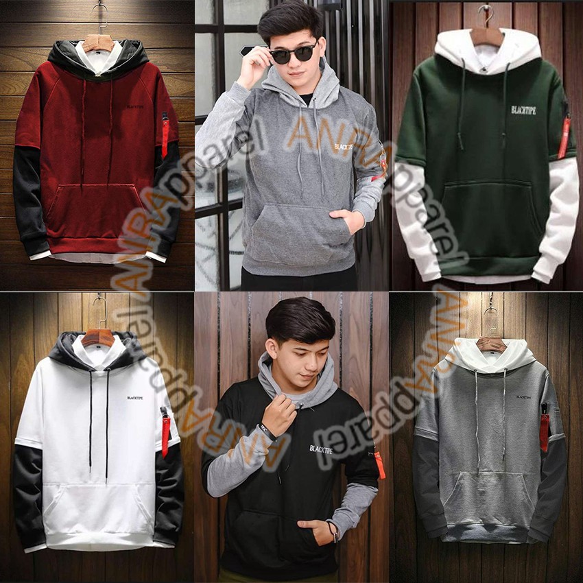 BLACKTIPE PRIA | Sweater Hoodie Blacktipe Sweater Fleece Hoodie Reglan Pria Cowok