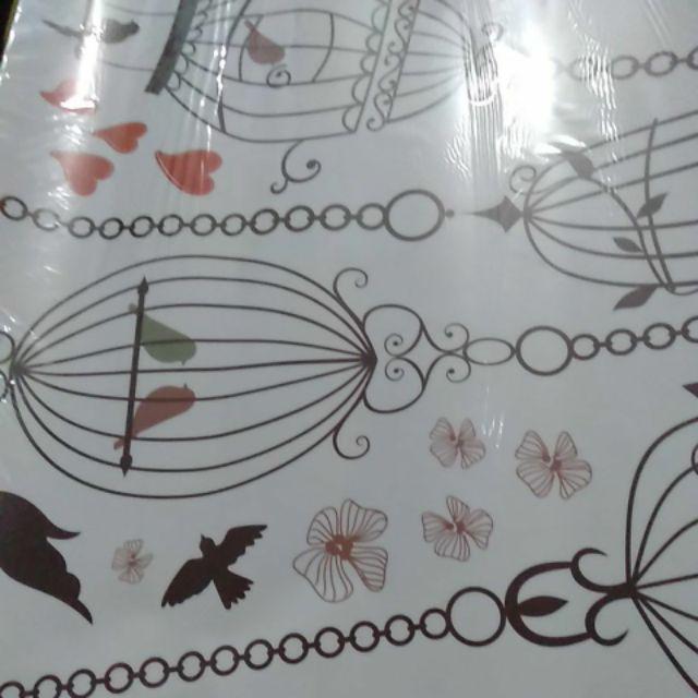 Sk9088 Much Hanging Cages Wallsticker Wall Sticker 60x90