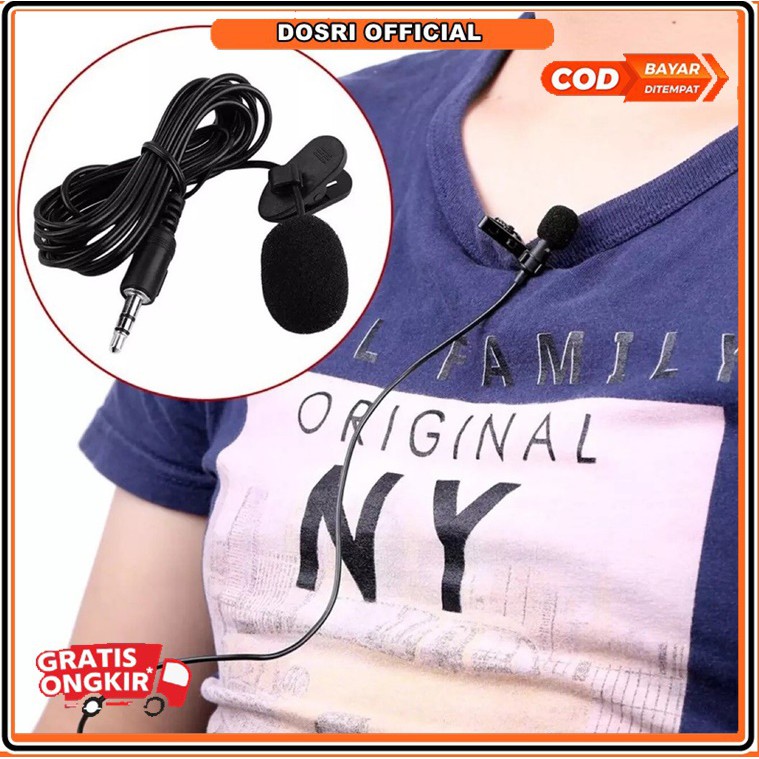 [NEW] [Mic On + Splitter] Mic Clip on Youtube Audio Splitter untuk Youtuber Vlogger Smule untuk Rekaman