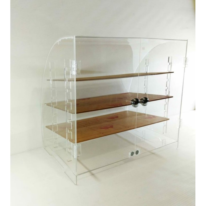 box etalase kue dan roti bahan akrilik