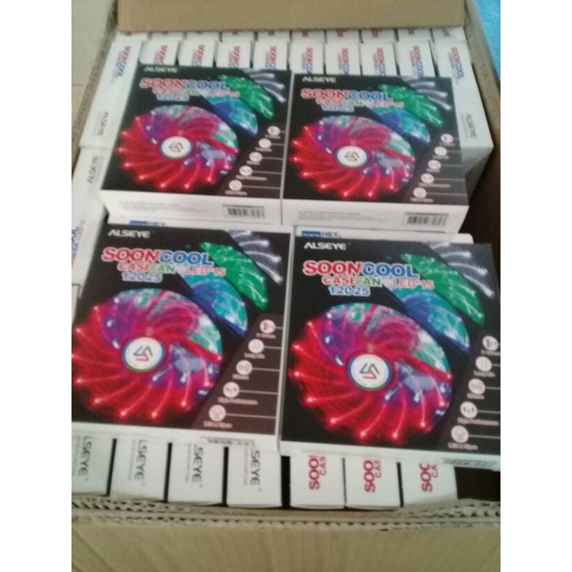 Sooncool Cooling Fan 12 CM LED Fan Casing 12 CM LED