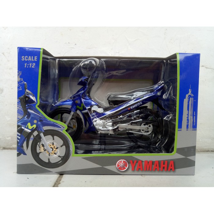Diecast Motogp - Diecast Ducati - Diecast New Ray Vespa Diecast Yamaha 125Z / 125Zr - Biru Produk