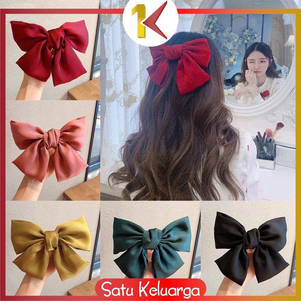 SK-C160 Ikat Rambut Pita Besar Kuncir Rambut Hairband Aksesoris Wanita Kunciran Rambut Korea Style-7