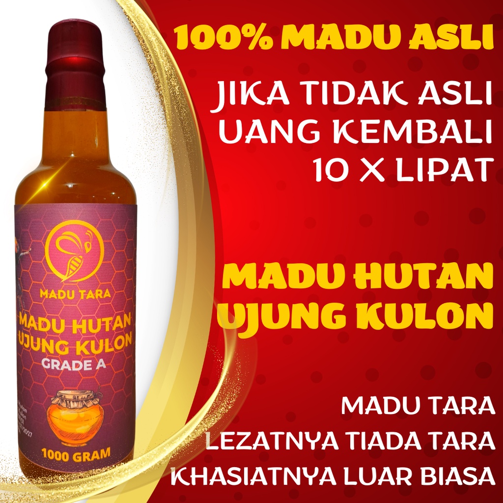 MADU HUTAN UJUNG KULON MADU ASLI MADU MENTAH MURNI RAW HONEY MADU TARA