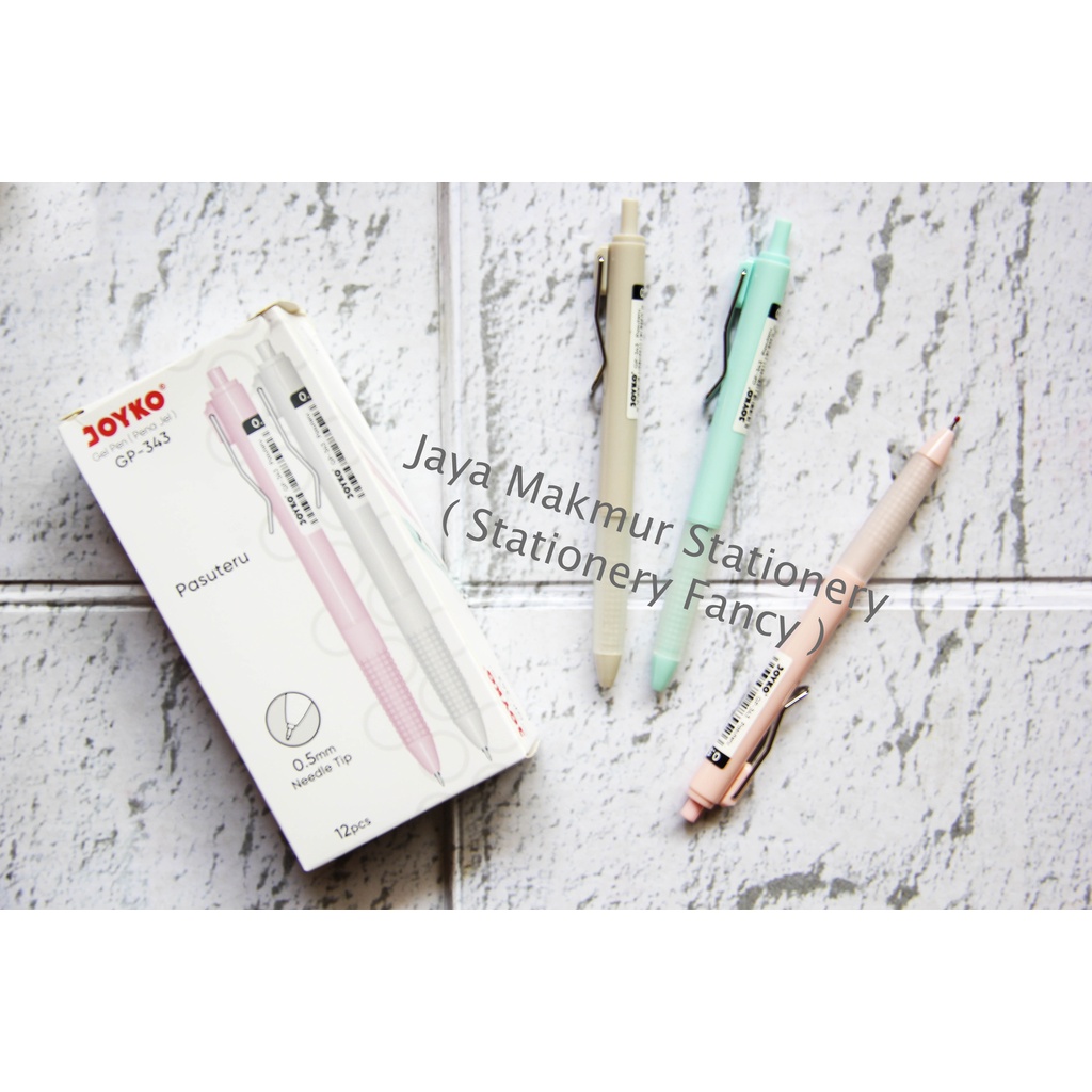 Pen gel Needle Tip Joyko Pasuteru 0,5 mm GP-343 (1 Lusin)