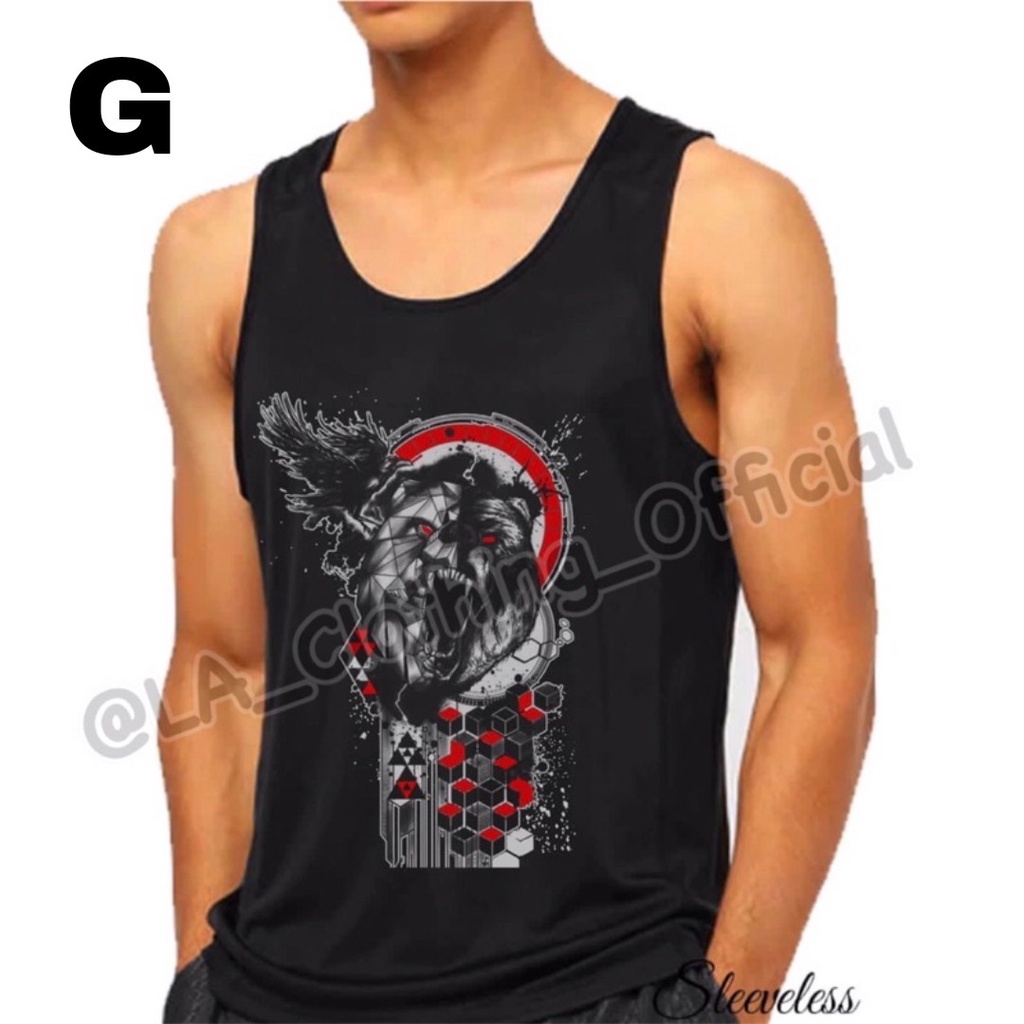 Singlet pria atau kaos dalam pria sablon