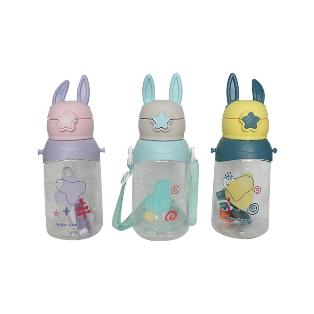 Botol Minum Lucu | Botol Minum 500 ml Motif Telinga Kelinci | Botol Minum Anak