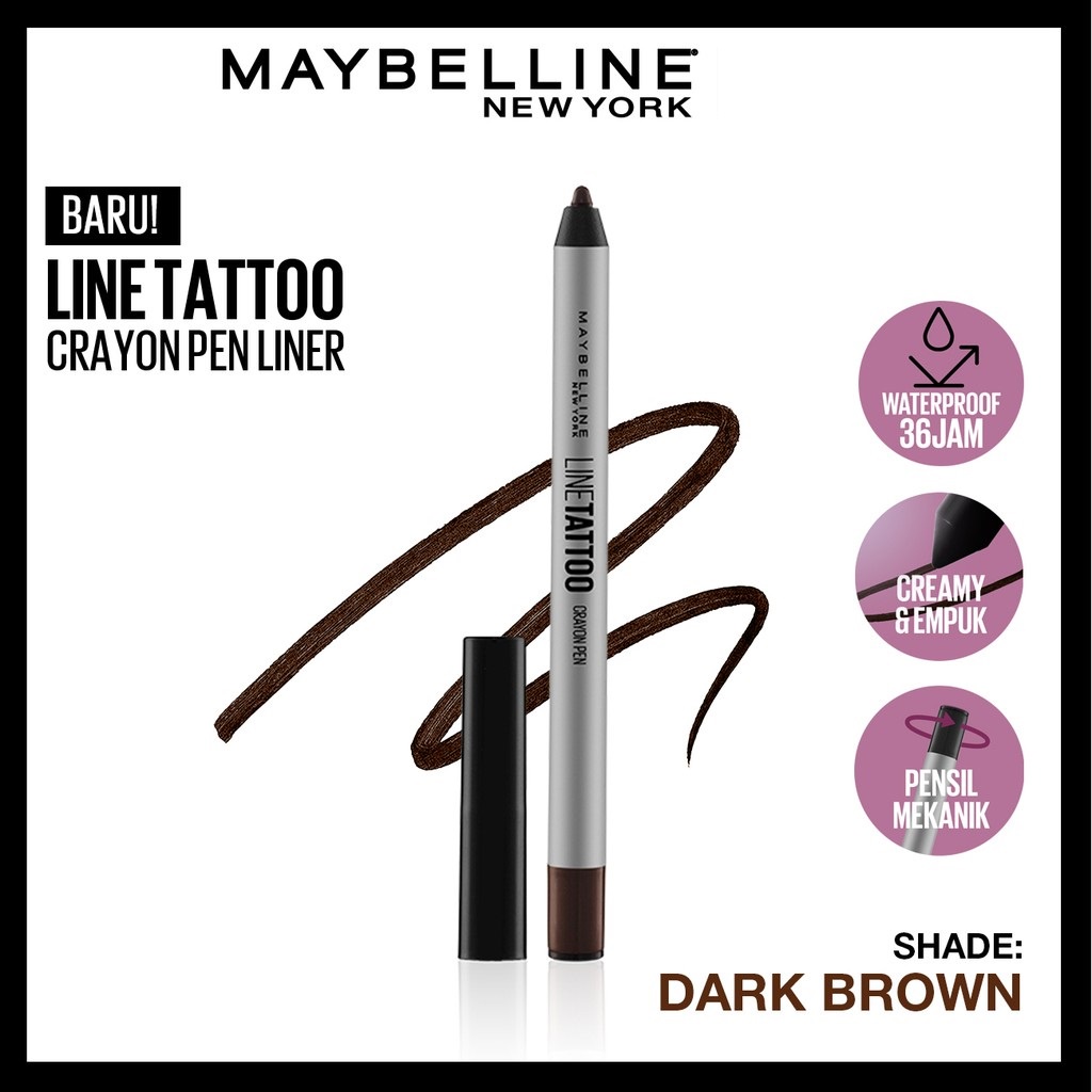 Maybelline Line Tattoo Crayon Pen Liner | Eyeliner BY AILIN