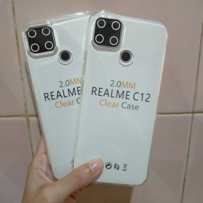 C/C- Softcase Clear Case Sillikon Kondom Case Bening Casing Realme C12 C 12