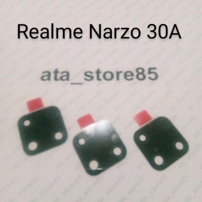 Kaca Kamera Realme Narzo 30A Lensa Camera Belakang Original