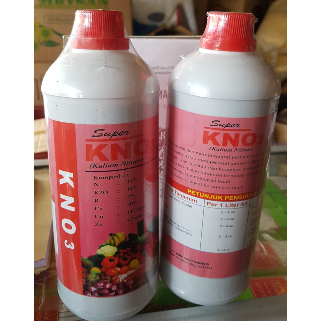 Pupuk terbaik berbentuk Cair KNO3 Merah uk/ 1 liter