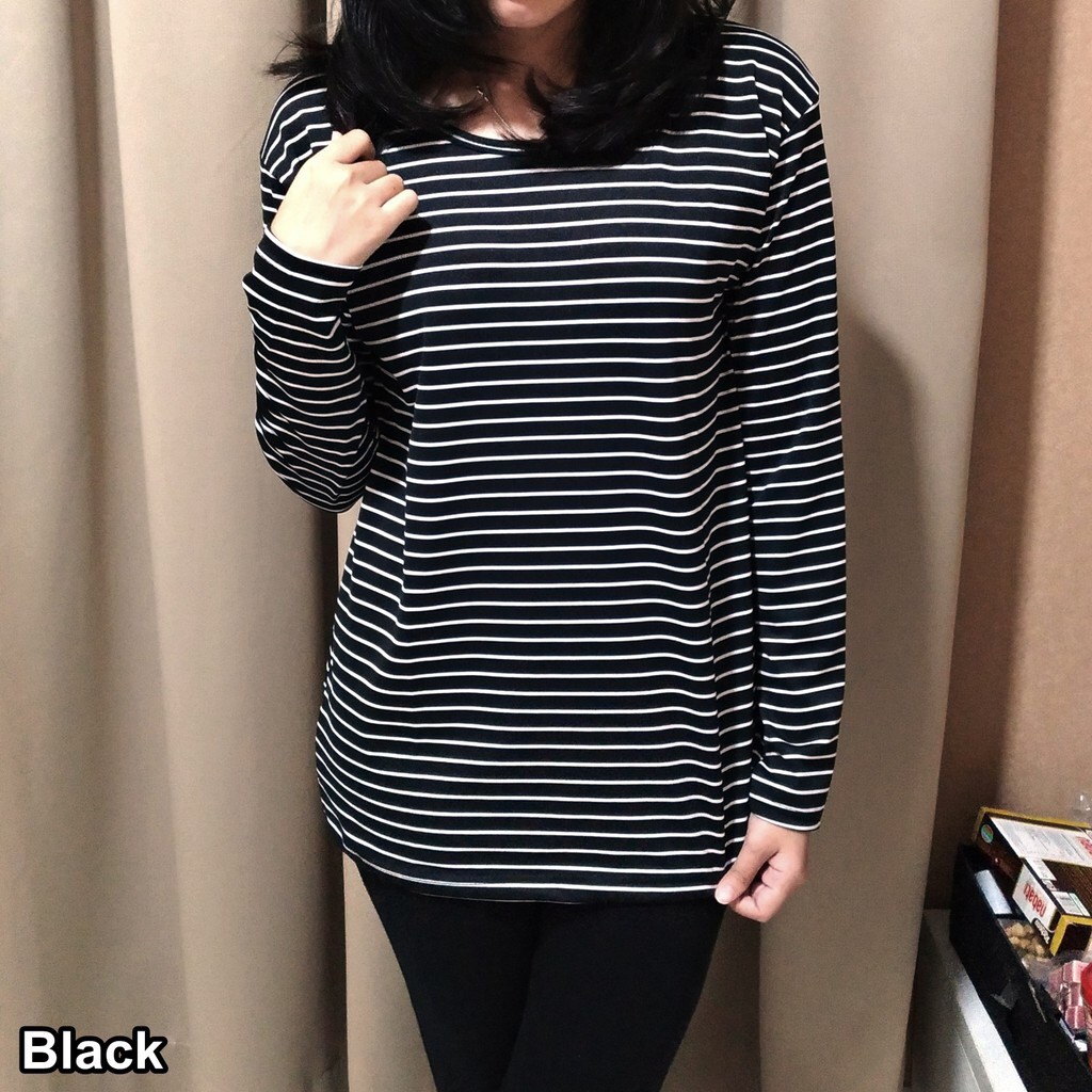 BESS - Kaos Salur Lengan Panjang XL / STEVY TOP Salur Ukuran XL