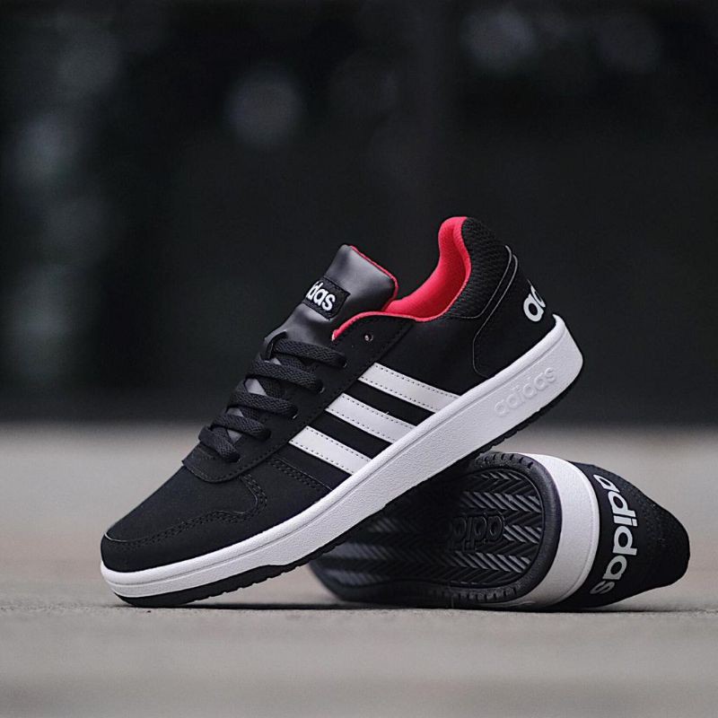 ADIDAS HOOPS LOW BLACK