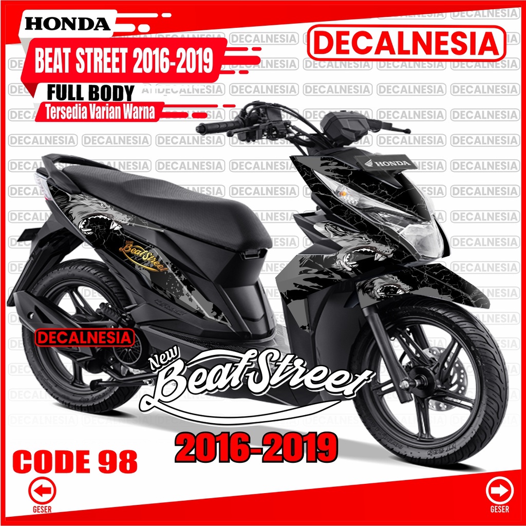 Decalnesia Decal Beat Street Old 2018 2019 Full Body Stiker Motor Street 2016 2017 Sticker Modif Dek