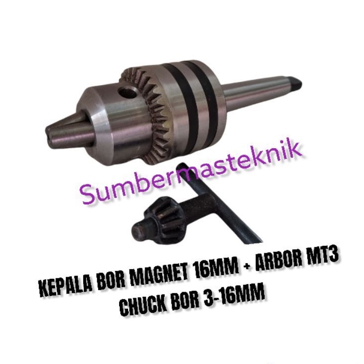 chuck bor 16mm untuk bor magnet kepala bor 16mm untuk bor magnet chuck bor 16mm + arbor MT3