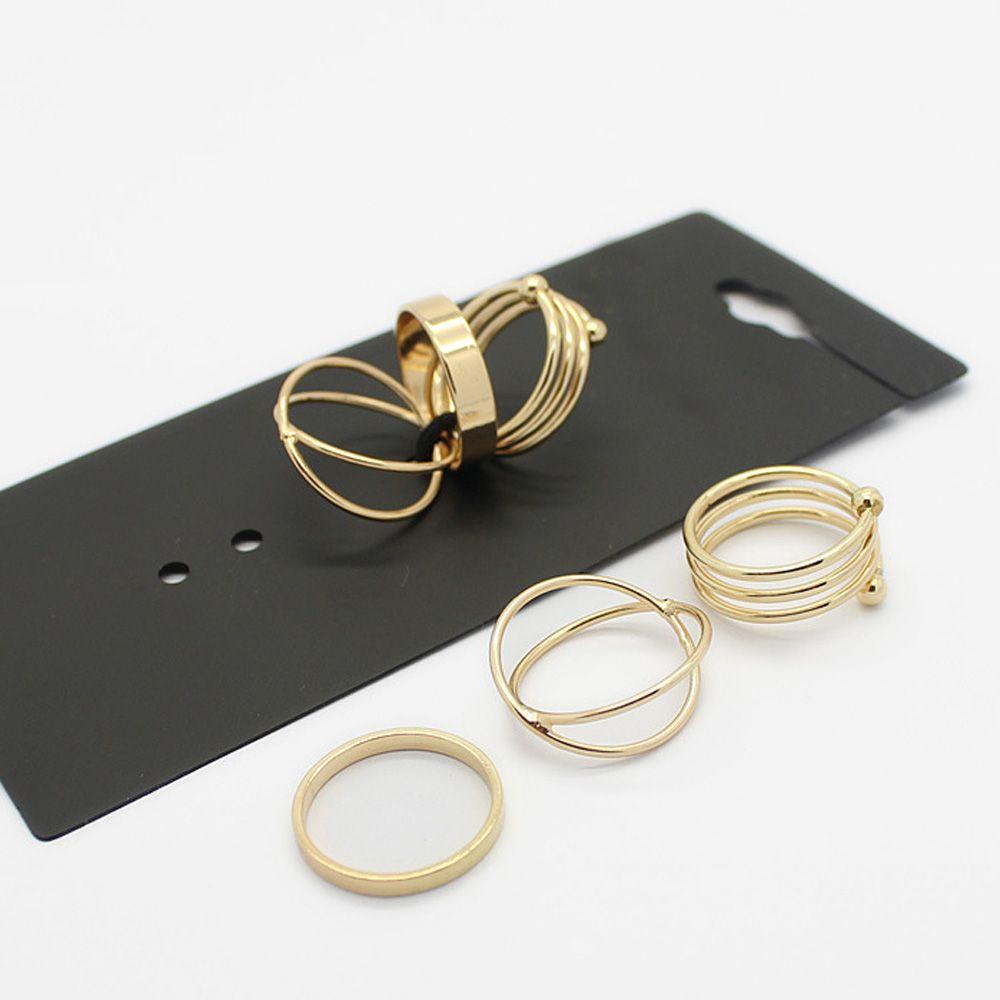 Needway Cincin Urban Silver Knuckle Amerika Serikat Meledak Bagian Kepribadian Wanita 6 Pcs/set