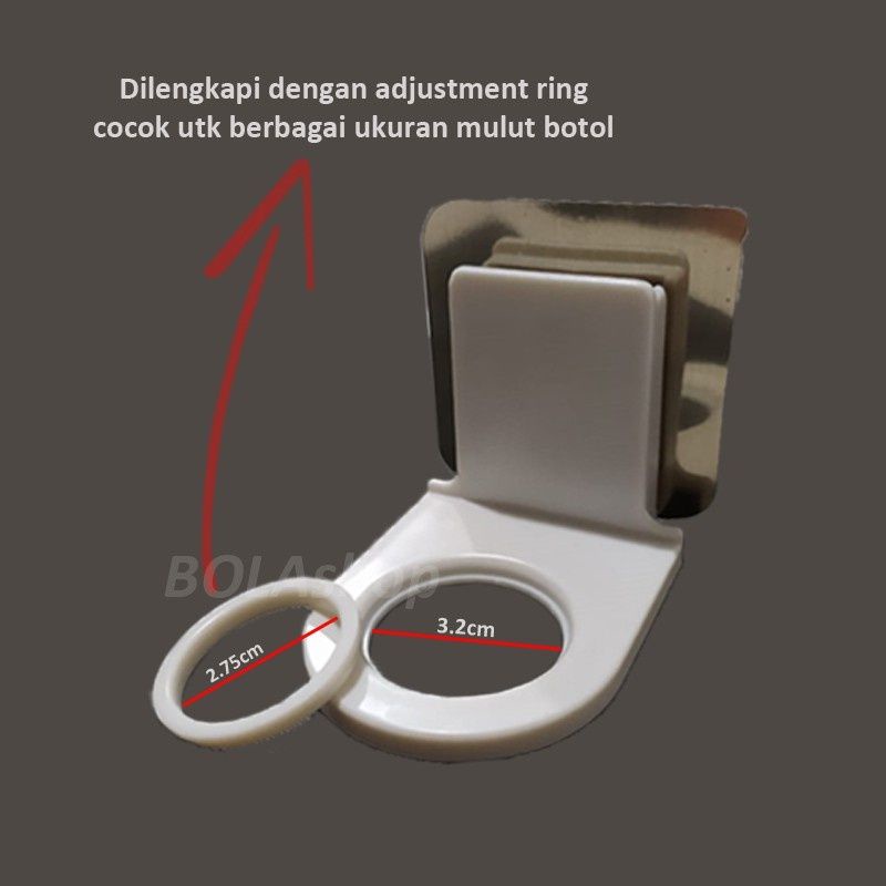 GANTUNGAN BOTOL SABUN SHAMPOO HOLDER HOOK GANTUNGAN DINDING KAMAR MANDI