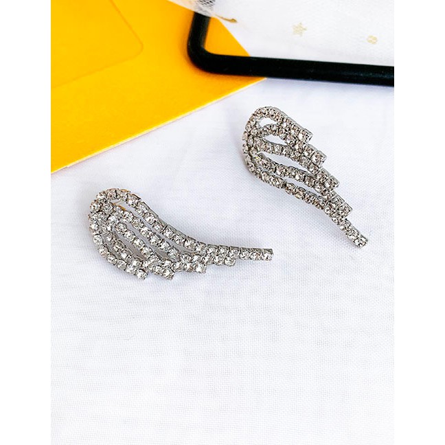 LRC Anting Tusuk Fashion Alloy Stud Wing Ear Studs D94093