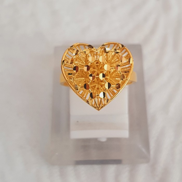 cincin kendarian love ubs model krawangan emas 70% 700 70 %