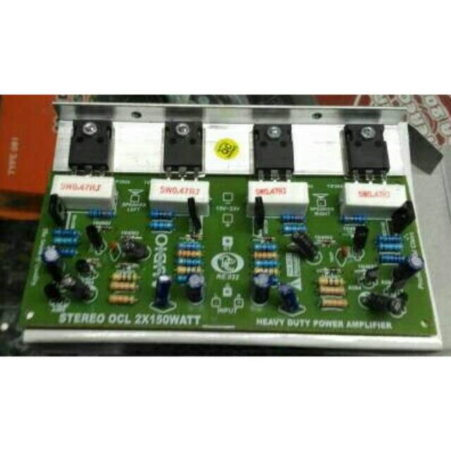 Kit power ocl stereo 200 Watt transistor final tip2955 tip3055