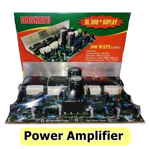 Kit Power Amplifier OCL System Stereo 300W TR Sanken 2SA1216 2SC2922 300 Watt + Regulator Power Supl