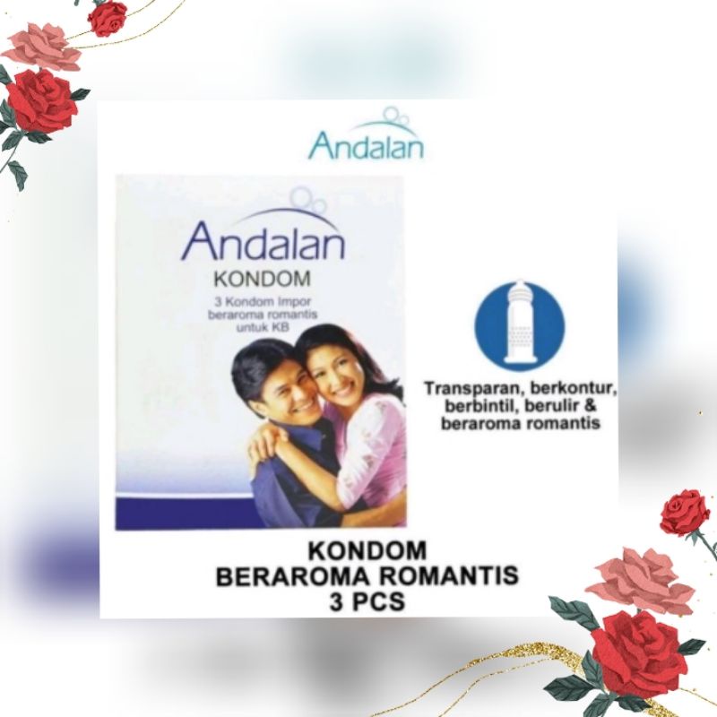 Andalan kondom 3pcs