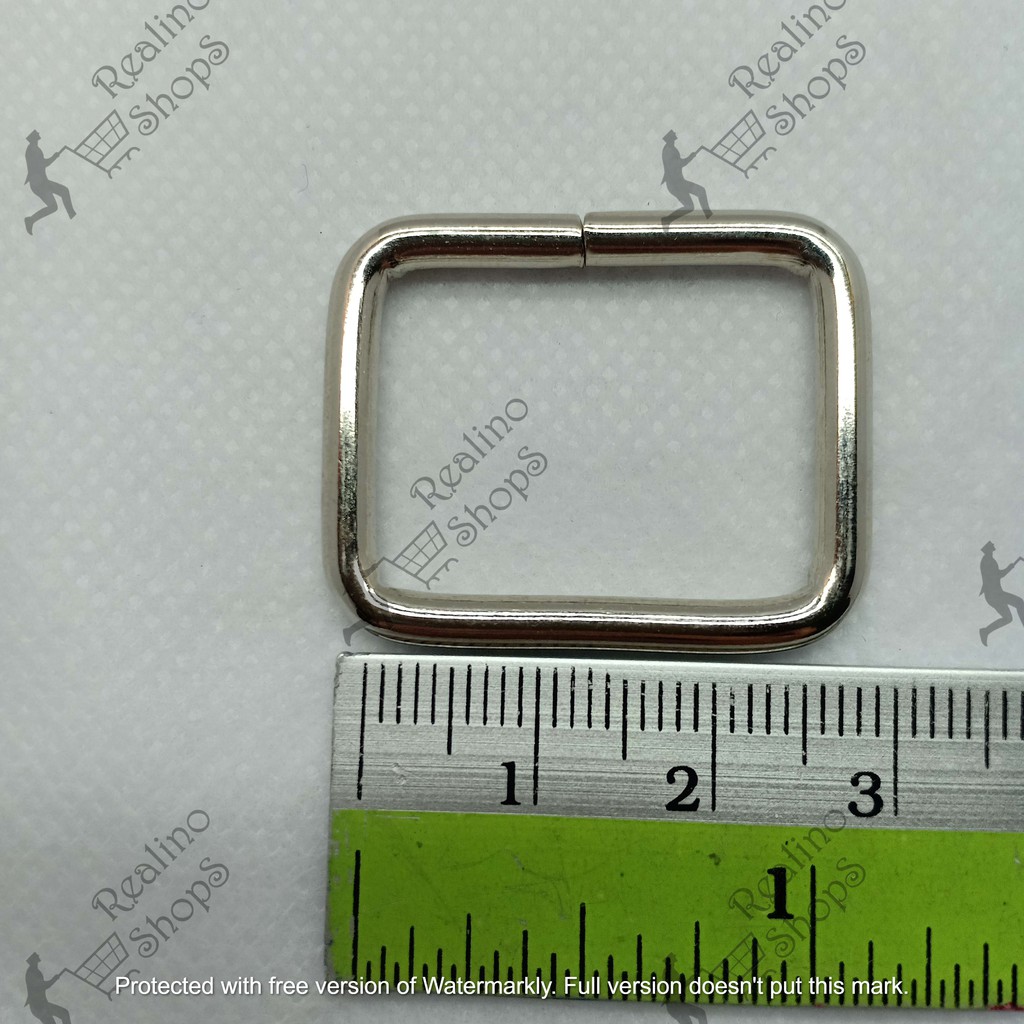 RING KOTAK TAS - 2.5CM NEKEL (KUALITAS B)