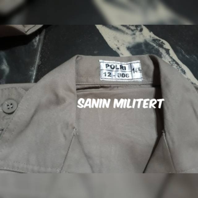 baju pdl sus jatah polri - polisi - satpam - security / baju pdlsus Polri - Satpam -Security / Atasan baju pdh satpam coklat terbaru lengan panjang jatah Polri