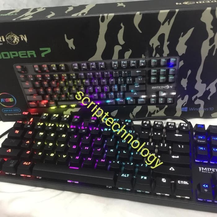 Imperion Trooper 7 RGB Mechanical Gaming Keyboard Blue Switch Imperion Mech 7