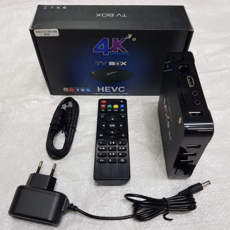 Android TV BOX MXQ Pro 4K 5G Smart TV Box / Media Player Ram 2gb+16gb // New Chipset OS Smart TV BOX FULL HD (DUS BIRU)
