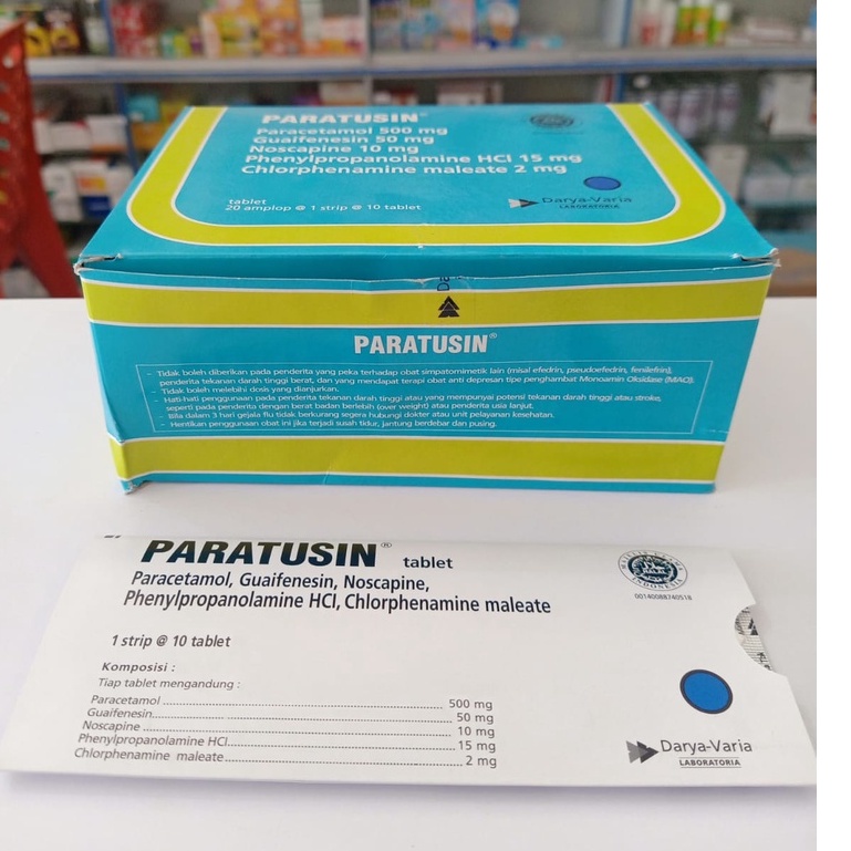 Paratusin Tablet Paratusin Obat Batul Pilek Demam Sakit Kepala