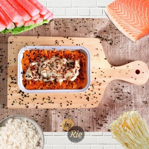 

Salmon Mentai Rice with Moza