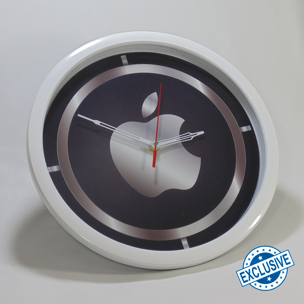 (ISTIMEWA BOSSQUE) JAM DINDING CUSTOM APPLE